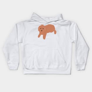 Brown Maltipoo Kids Hoodie